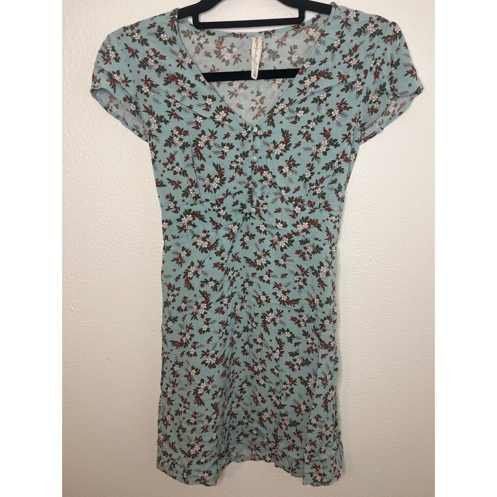 Aeropostale Sabrina Carpenter Collection Floral Mini Dress Short Sleeve Size S
